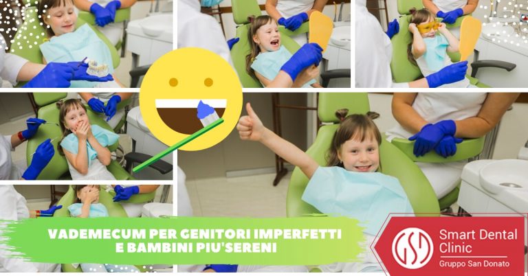 piccola paziente in poltrona odontoiatrica serena e sorridente